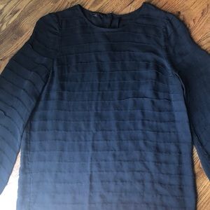 Talbots Black Ruffle Blouse - Size 8